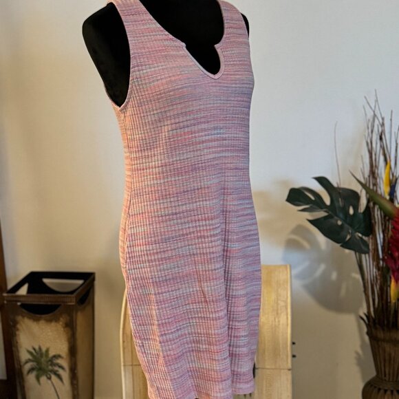 AE Casual Overall Mini Dress XL Women's Pink Multi Color Pre-owned - Picture 6 of 7